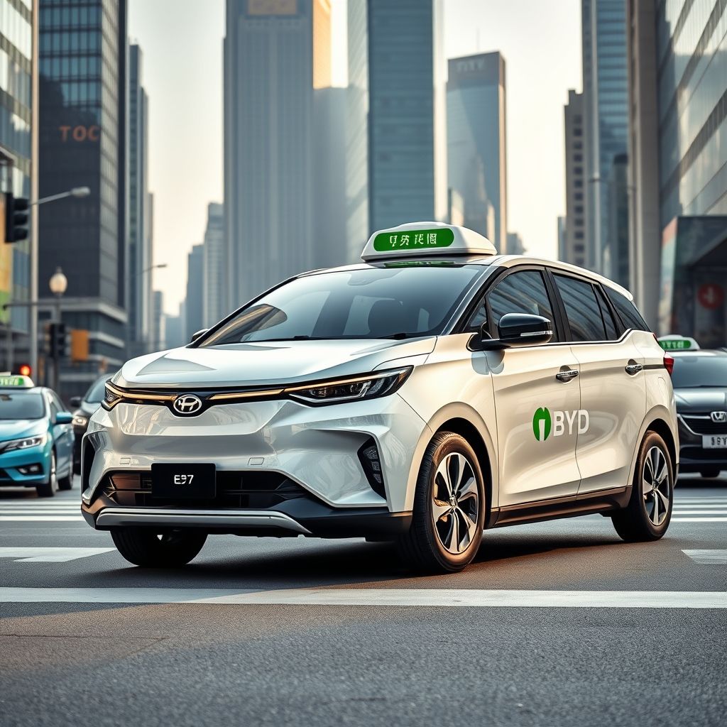 BYD e7 รถไฟฟ้าสเปกดี ราคาเยี่ยม ตีตลาดแท็กซี่จีน